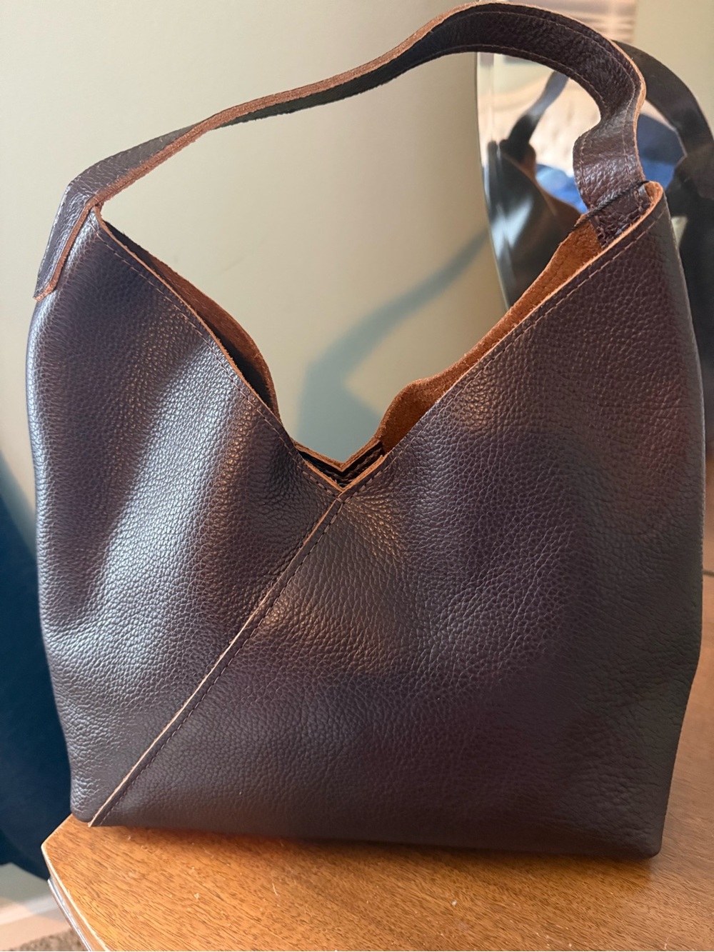 Portland leather large Naomi-cold brew - Picture 2 of 5